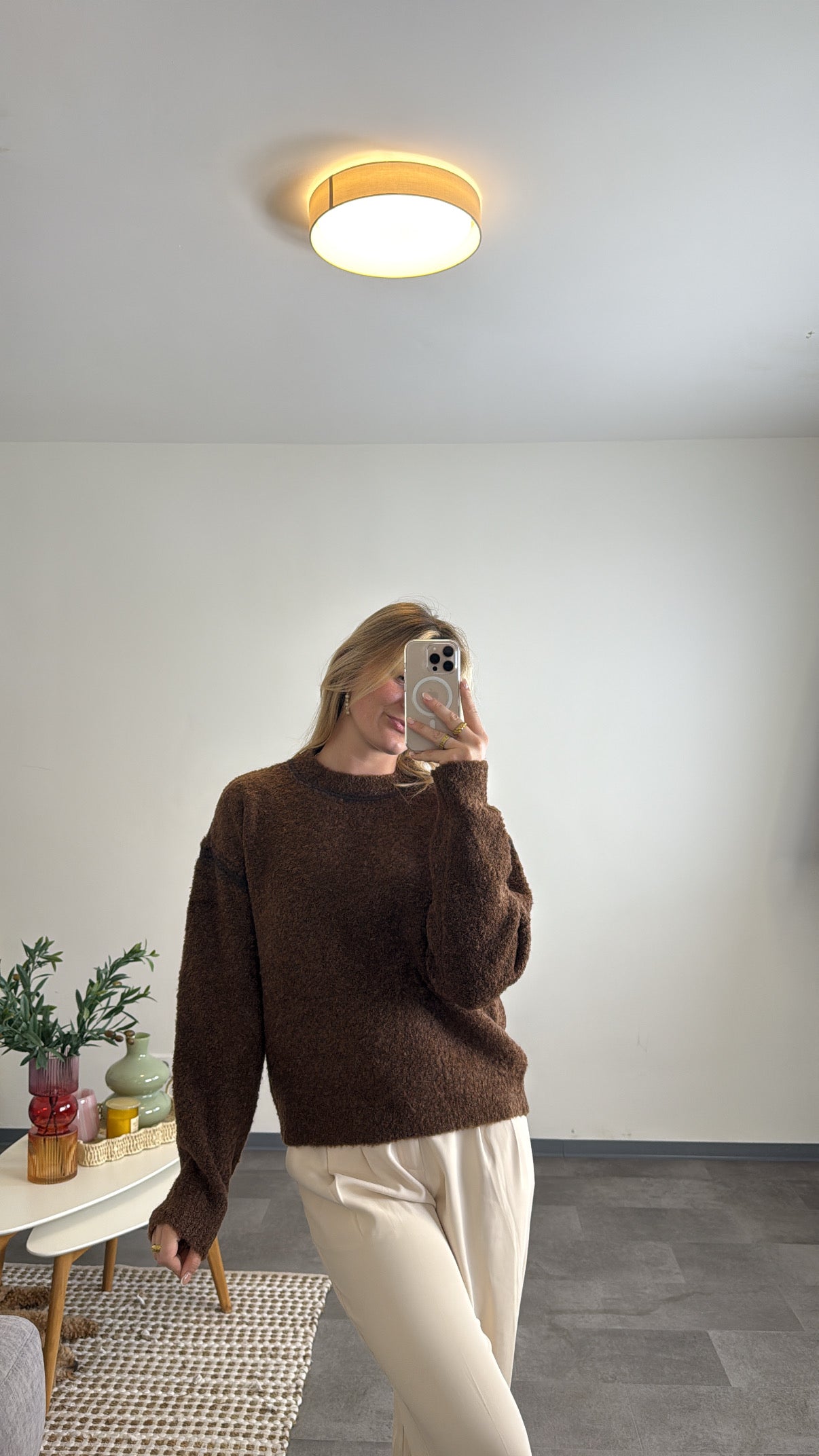 Scandinavian Pullover chocolate