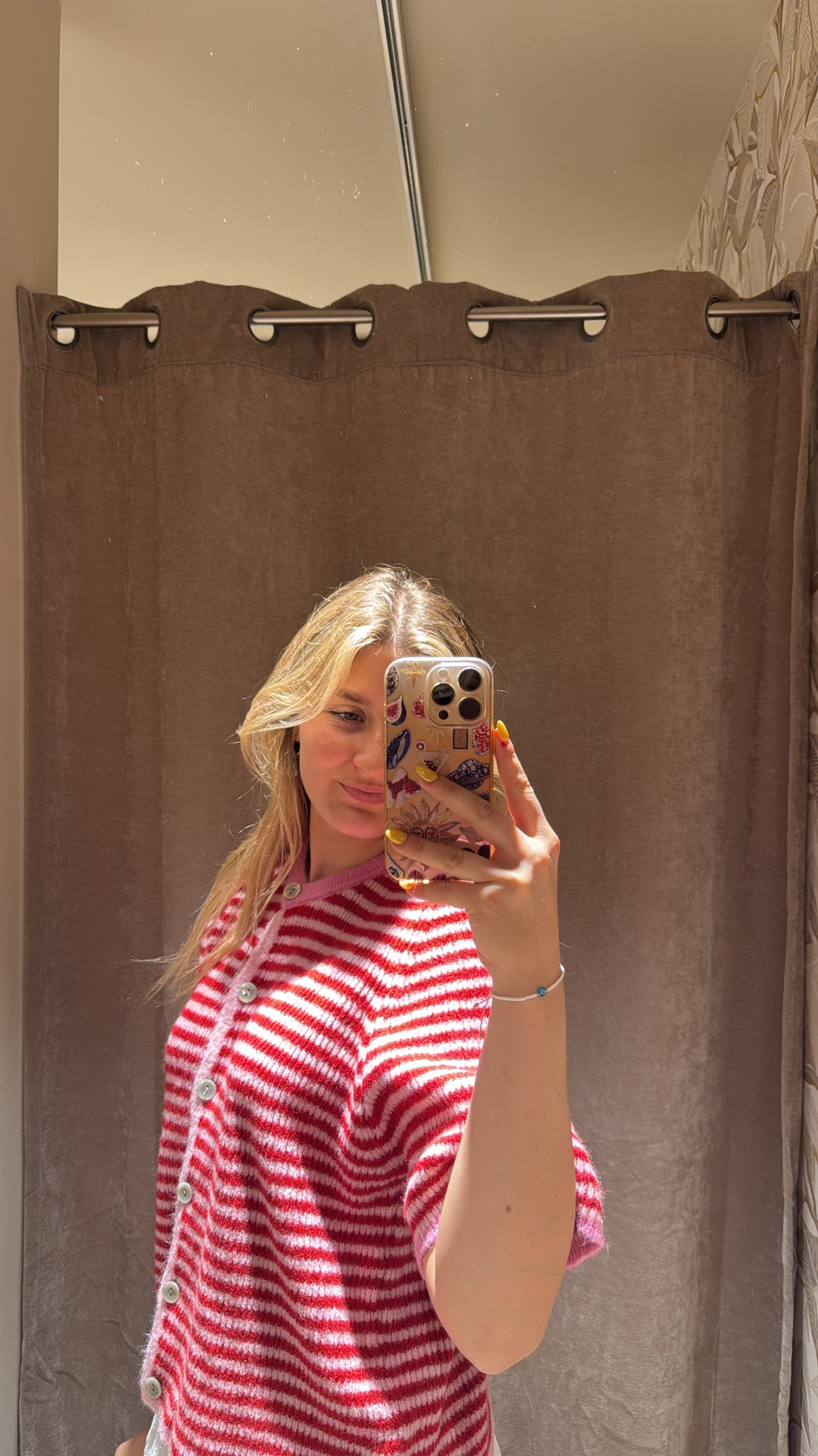 Summercardigan halbarm rot rosa