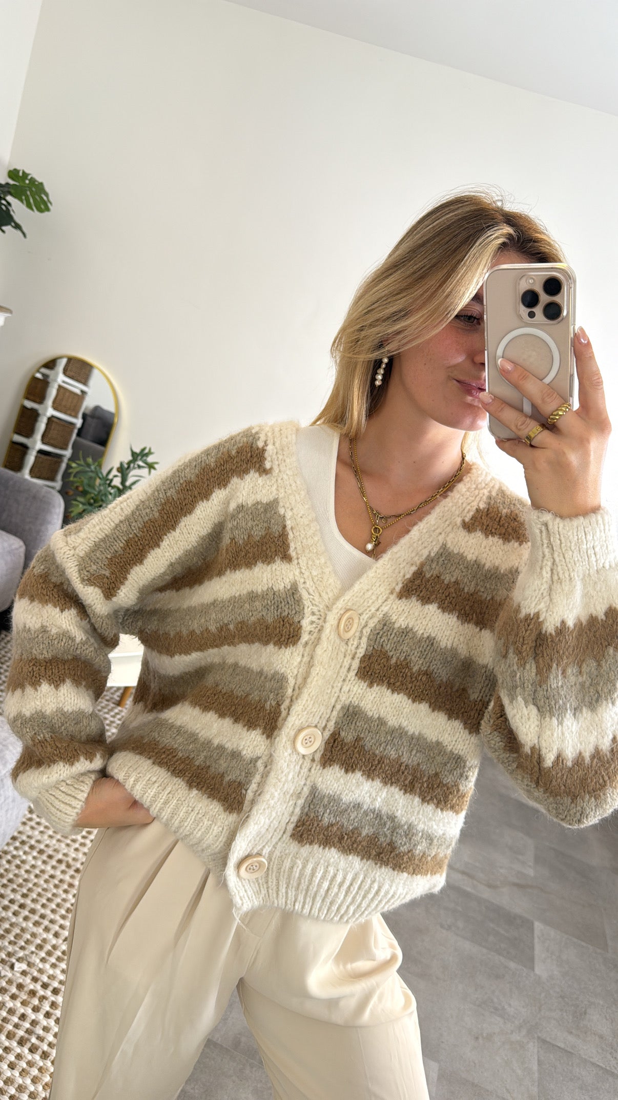 Striped Cardigan