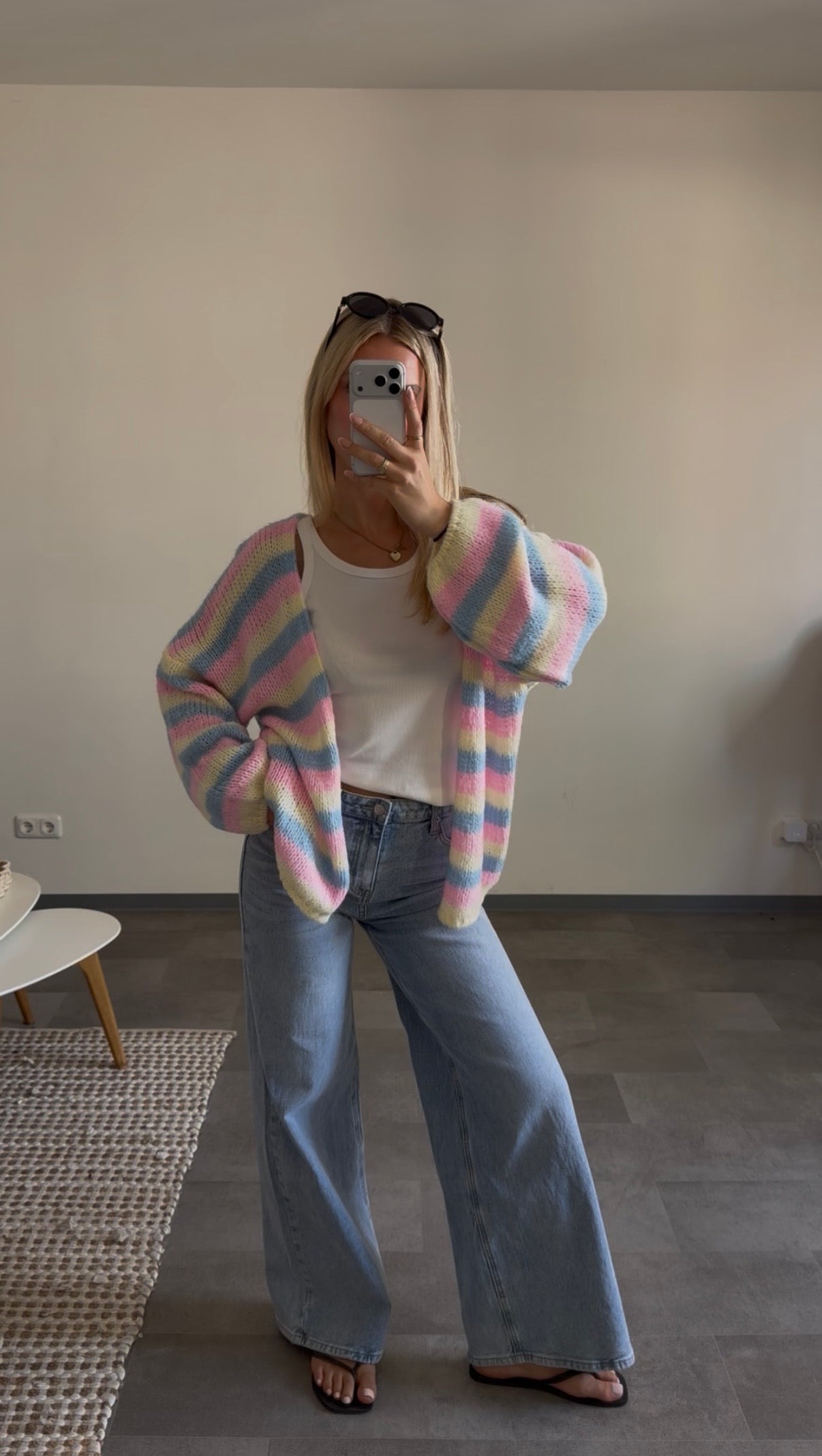SOFT STRIPED CARDIGAN CANDY