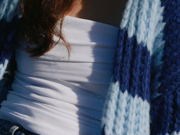 CHUNKY CARDIGAN BLUE DREAM