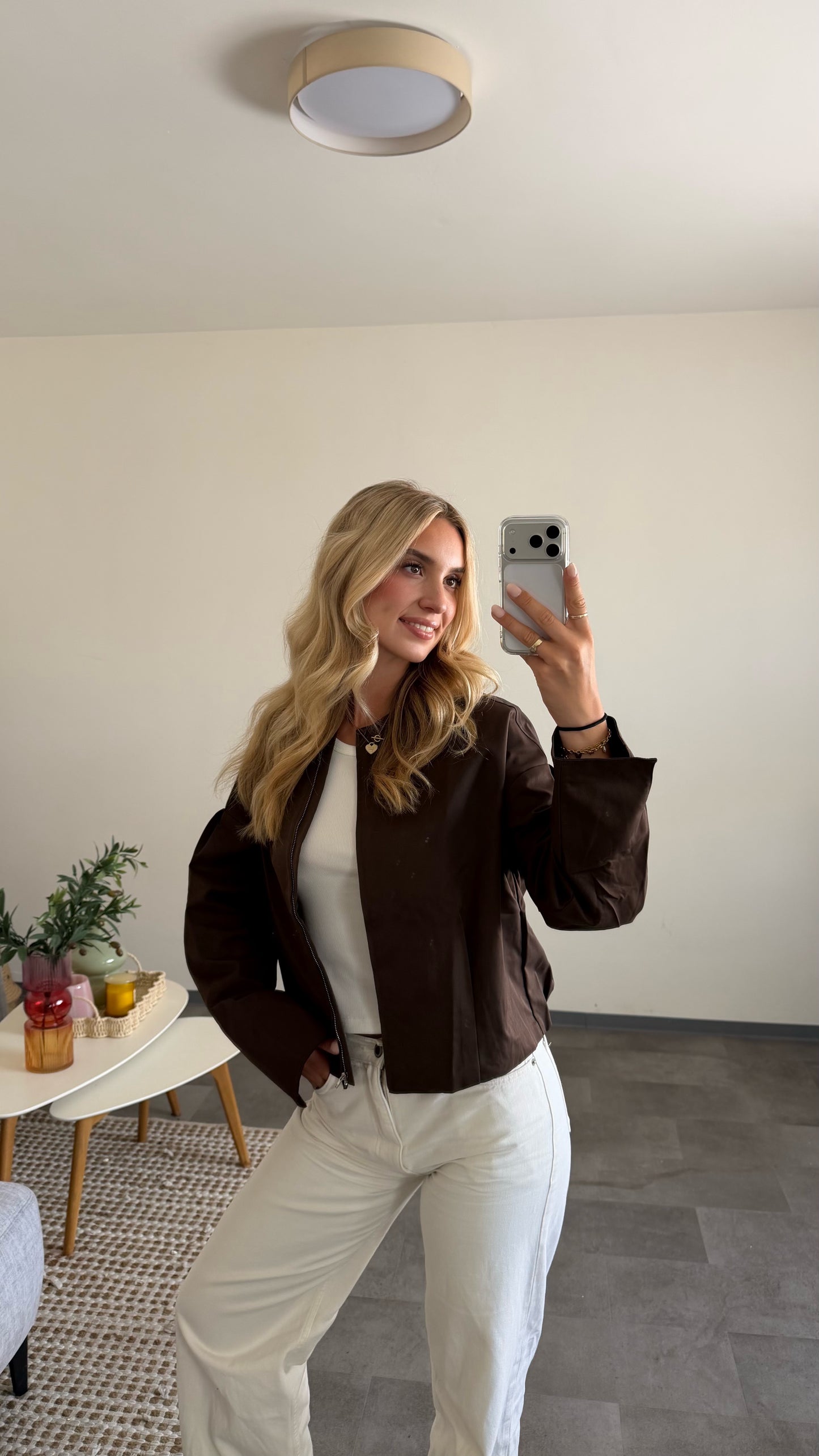CROPPED BLOUSON JACKET