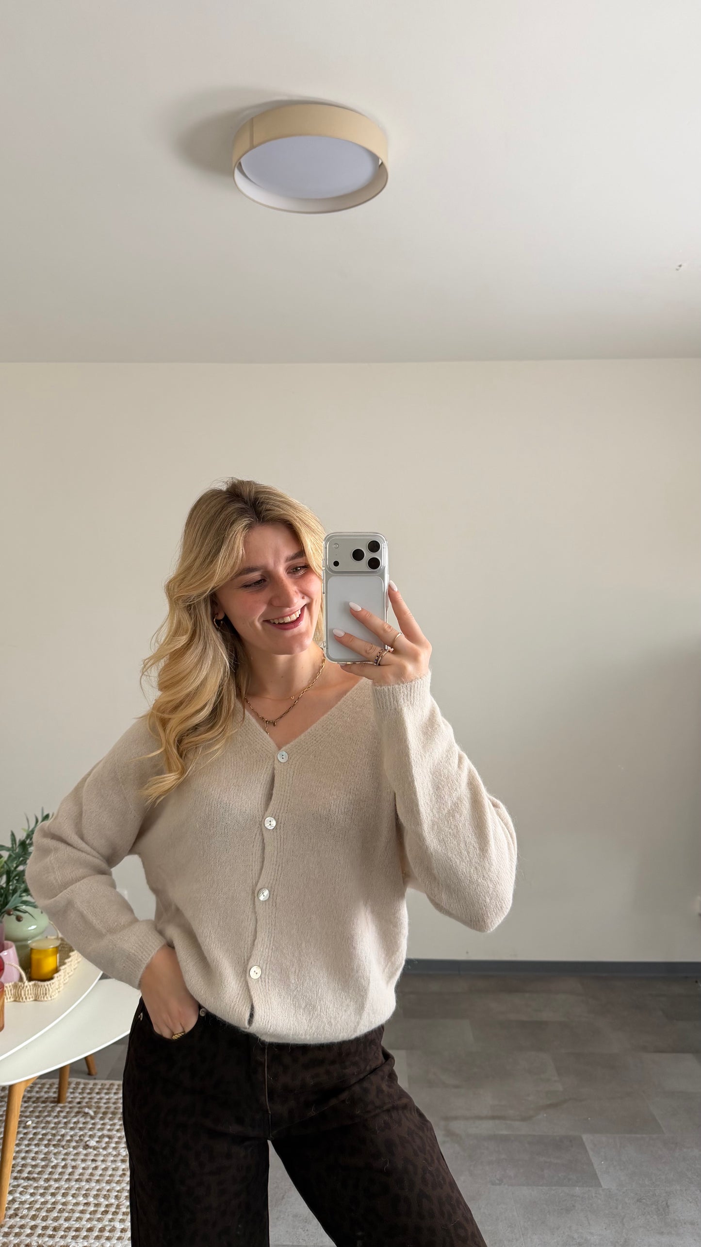 ALPAKA CARDIGAN LIGHT BEIGE