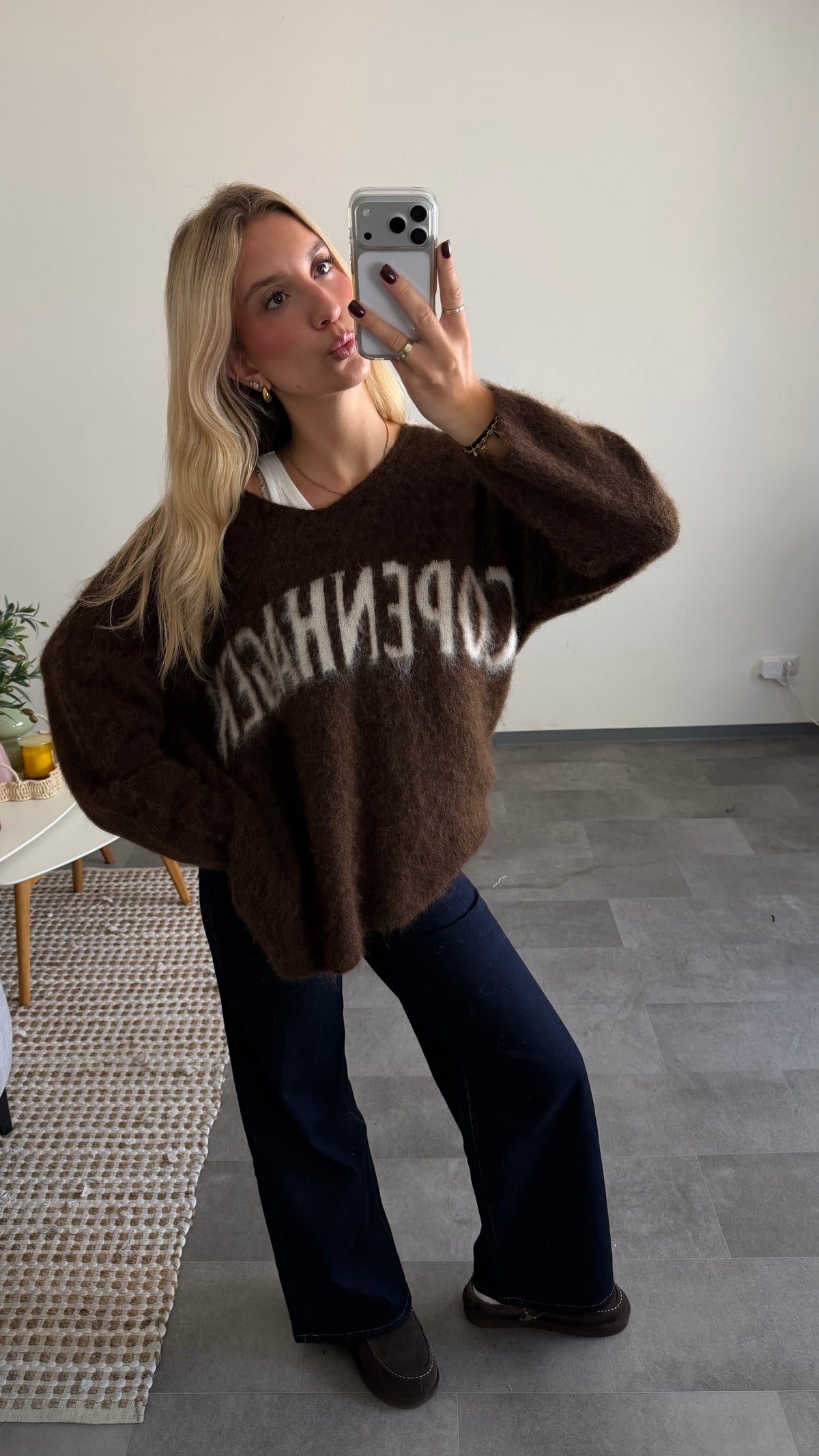 COZY COPENHAGEN KNIT BROWN