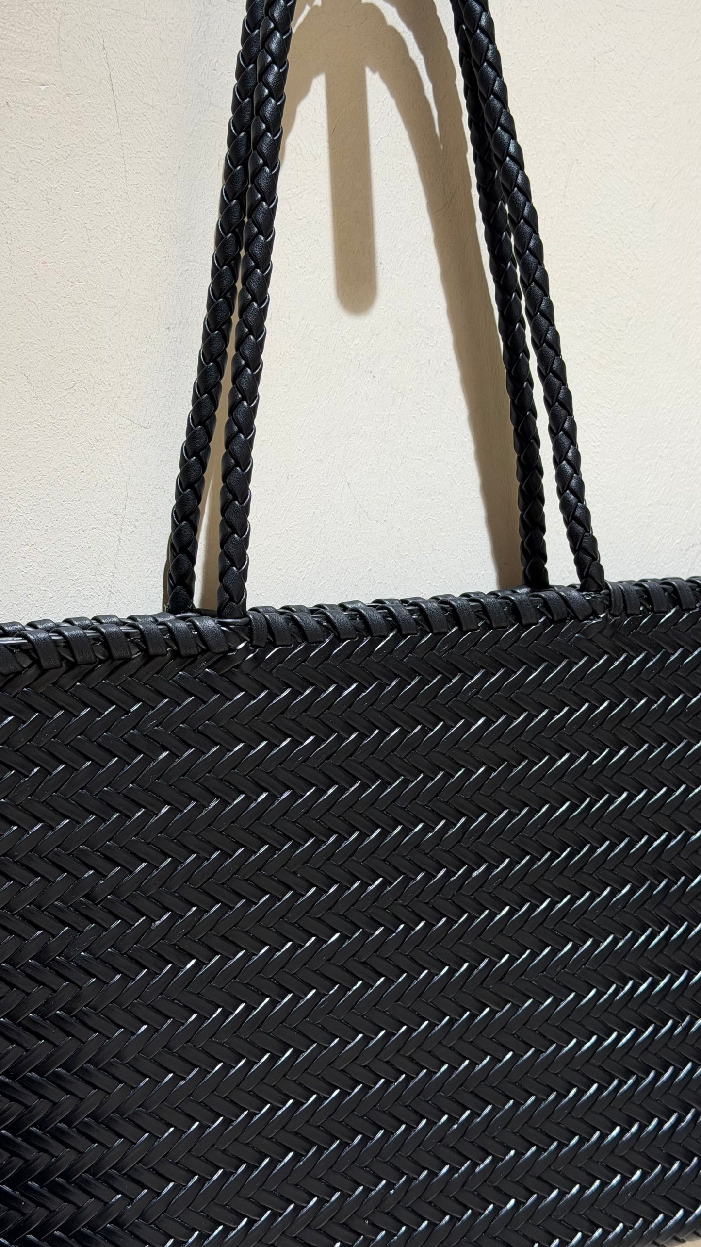 BRAIDED STRAIGT BAG BLACK