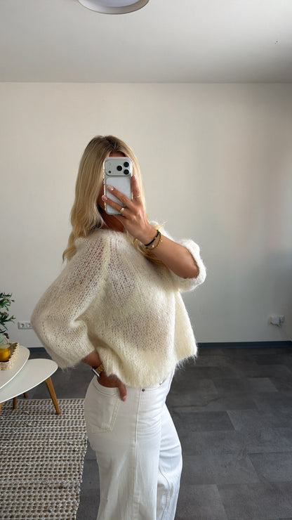 MOHAIR PULLOVER CREAM