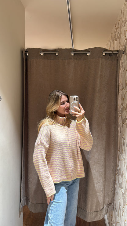 ZIP CARDIGAN BUTTERYELLOW ROSA