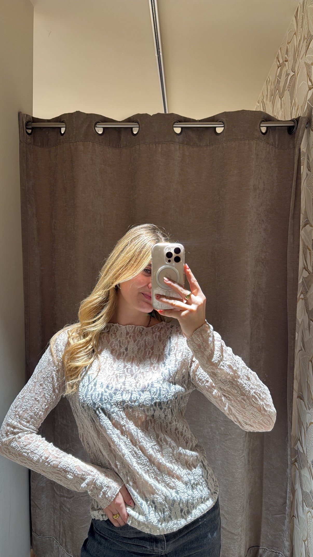 SPITZENLONGSLEEVE BEIGE