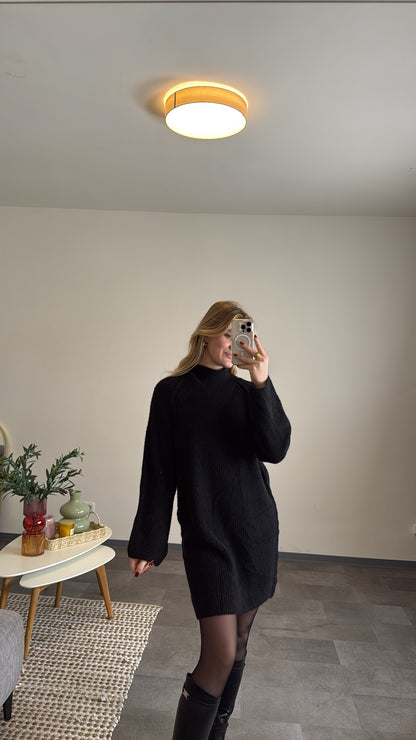 KNIT DRESS BLACK