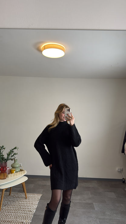 KNIT DRESS BLACK