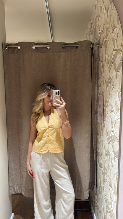 LINEN NECKHOLDER VEST