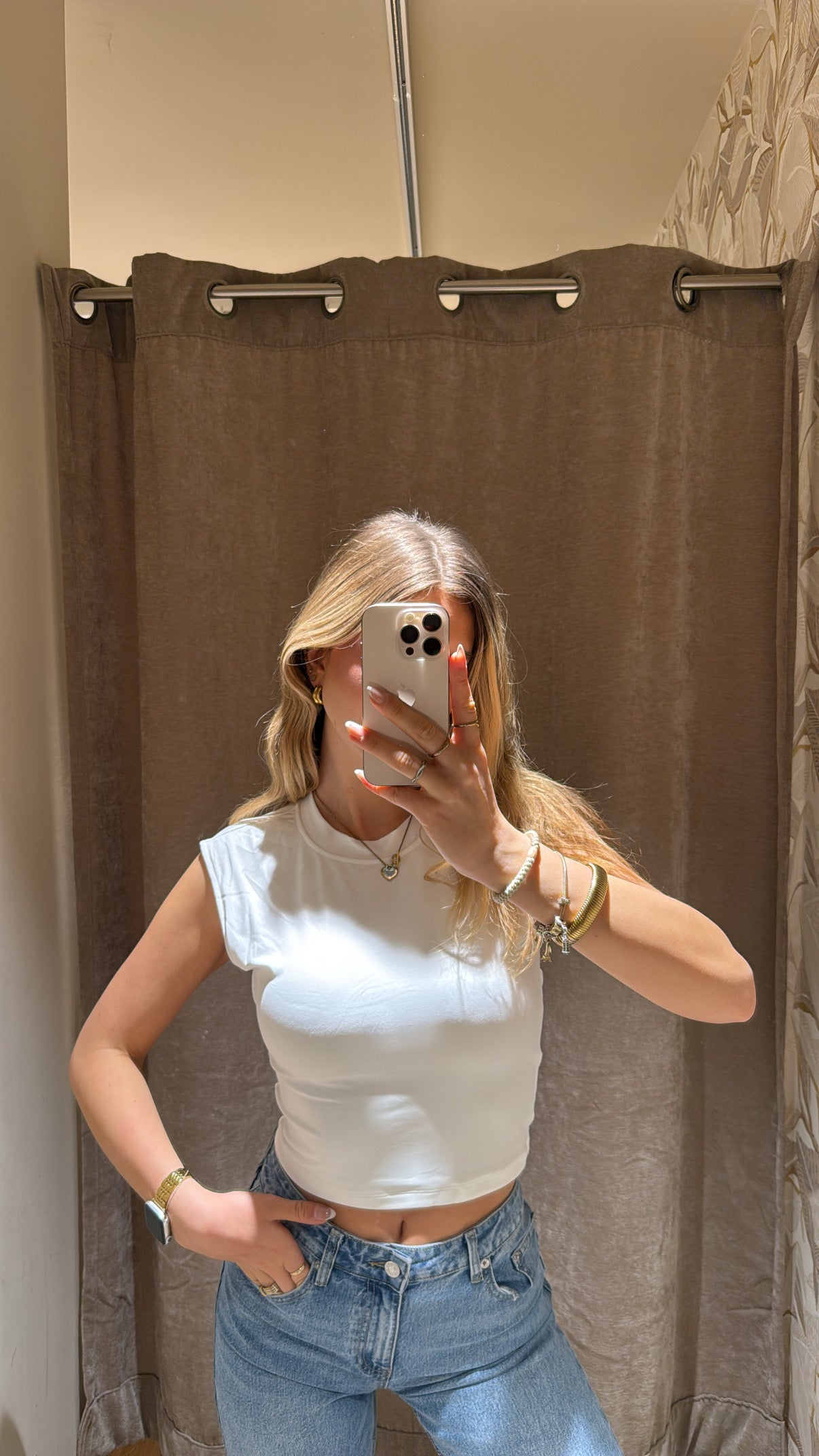 RÜCKENFREIES TOP WEIS