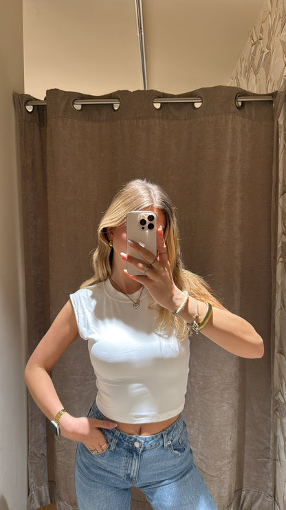 RÜCKENFREIES TOP WEIS