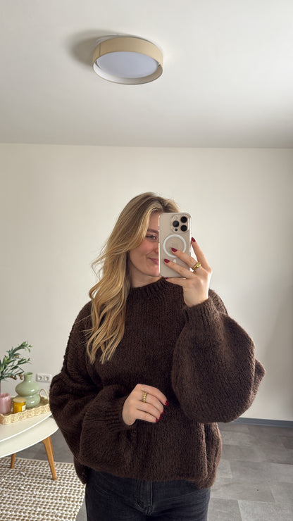 KNIT PULLOVER CHOCOLATE