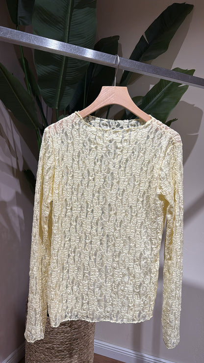 SPITZENLONGSLEEVE BUTTERYELLOW