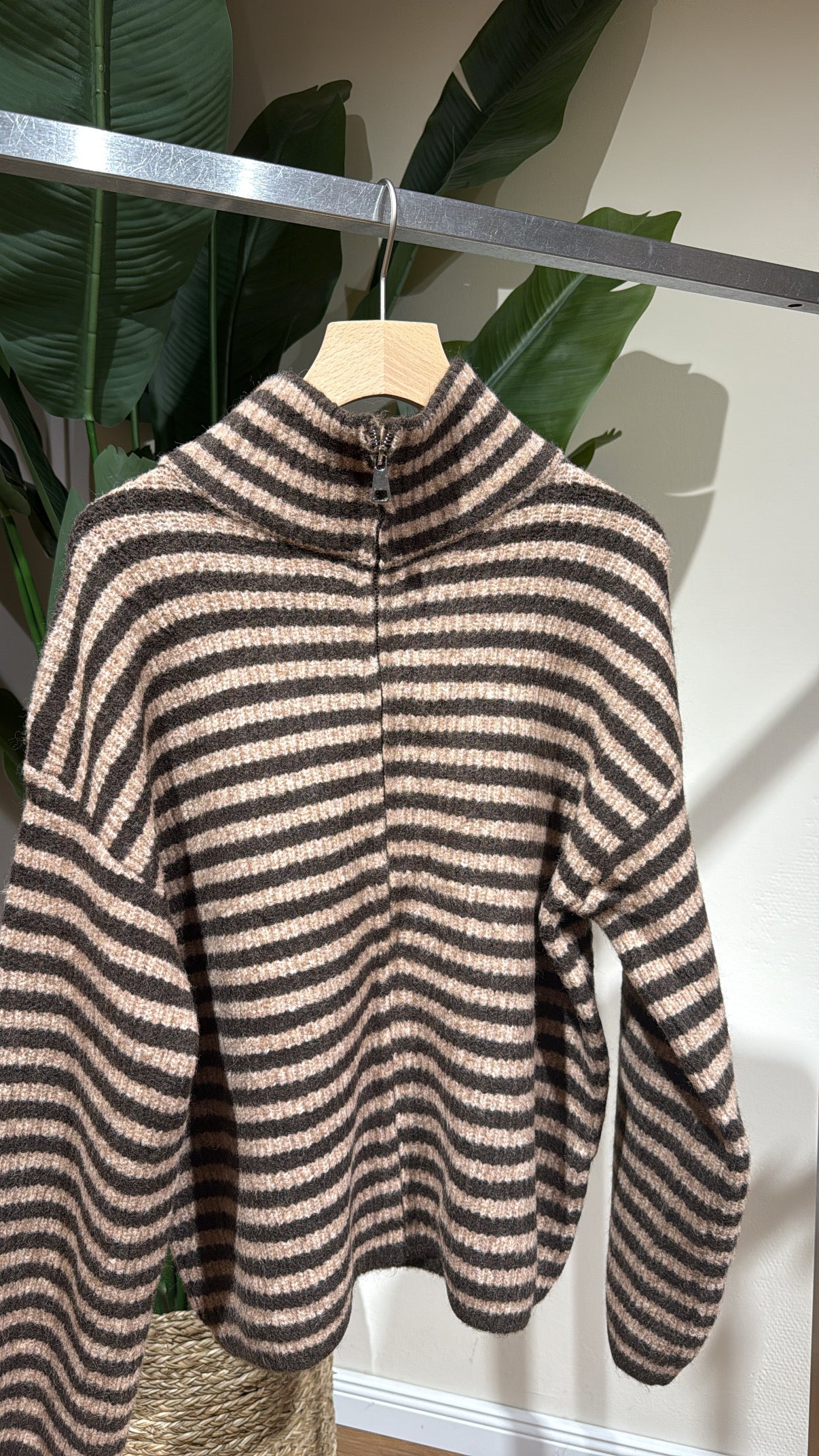 ZIP CARDIGAN SCHOKO BRAUN