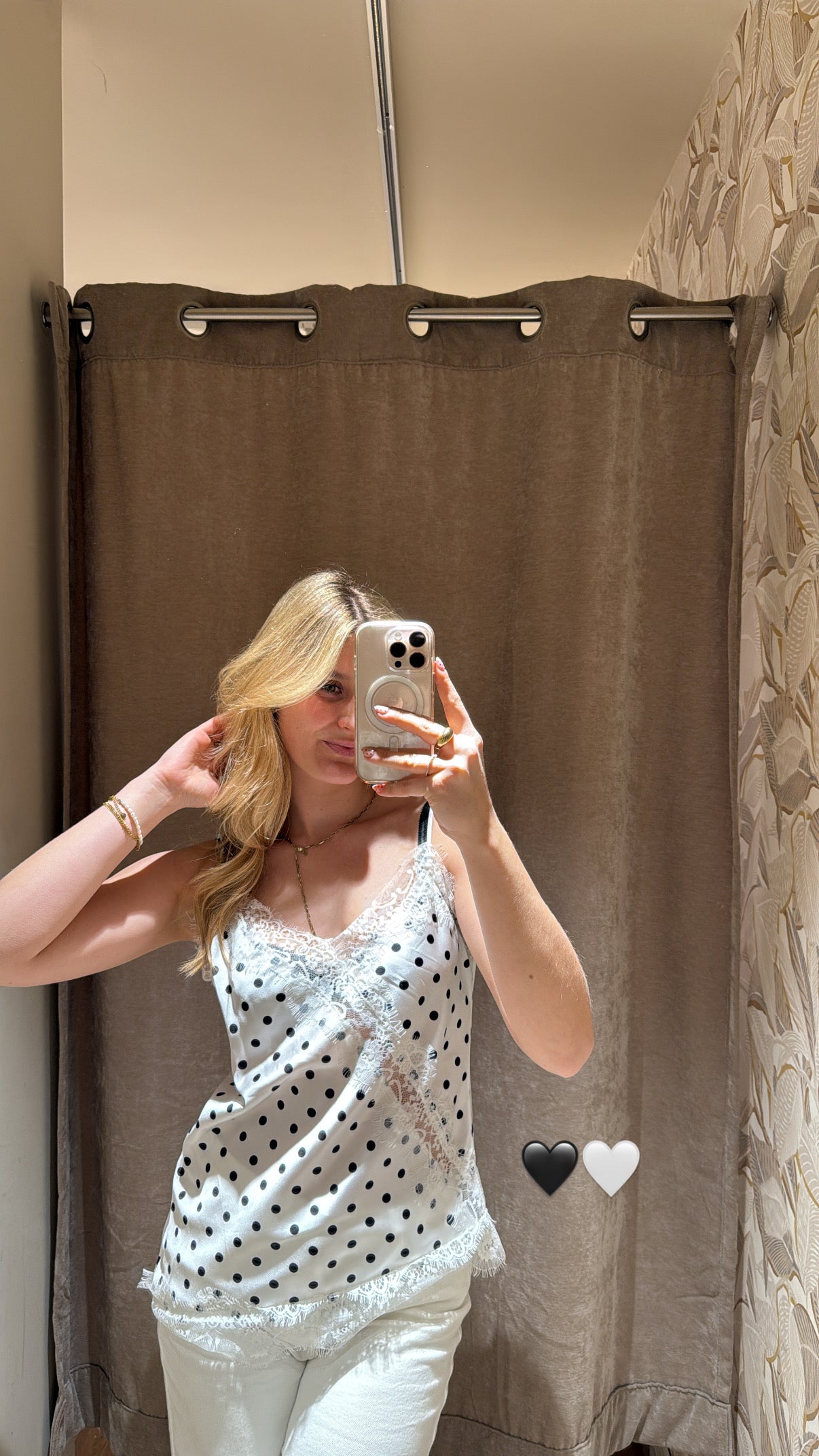 SPITZEN PUNKTE TOP WHITE