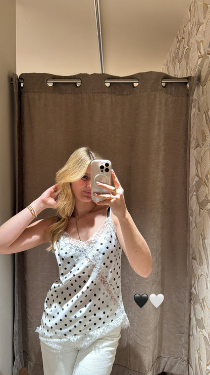 SPITZEN PUNKTE TOP WHITE