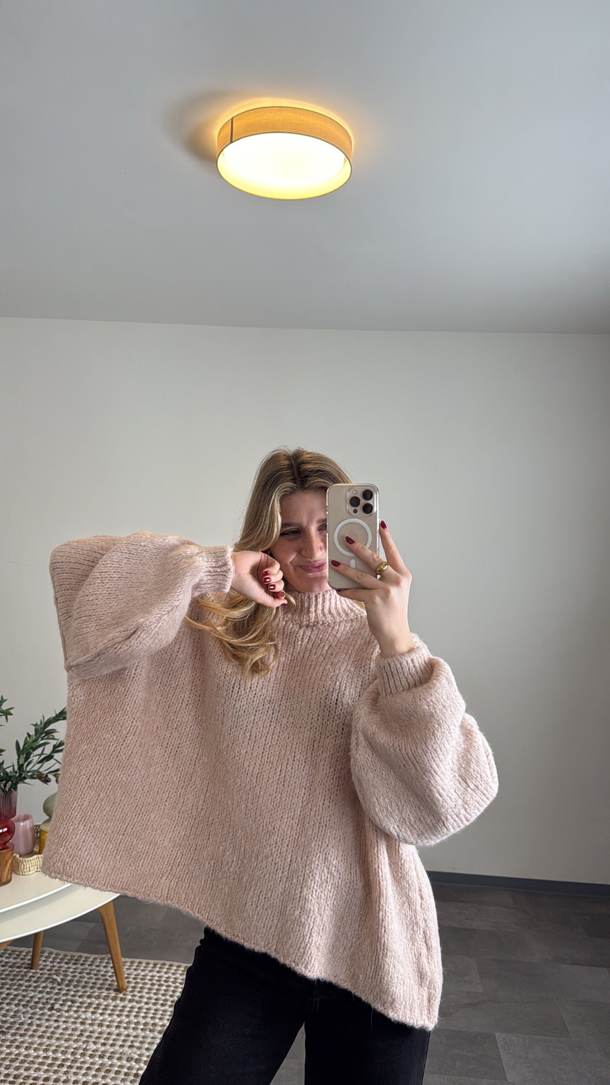 OVERSIZED PULLOVER BLUSH