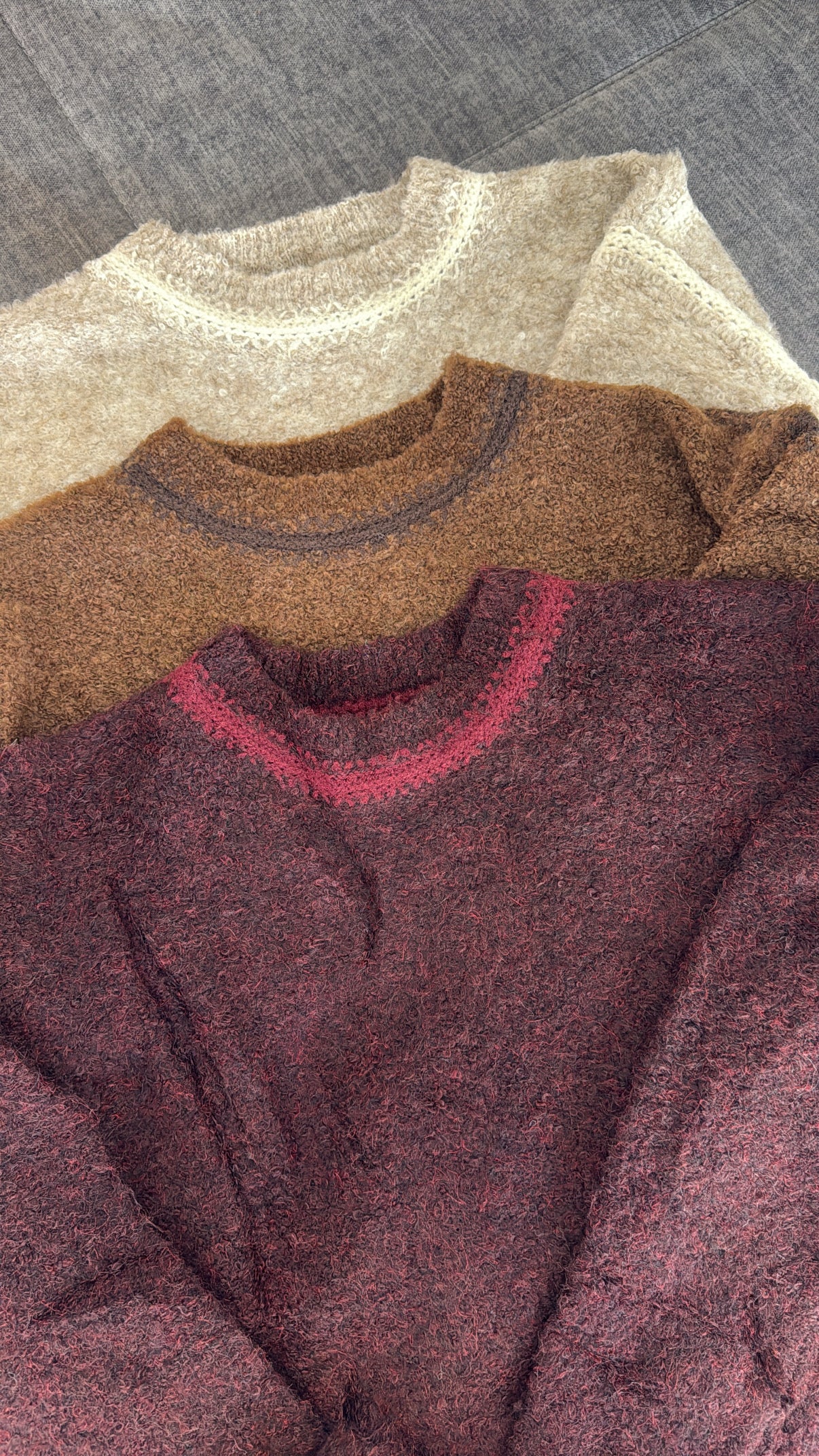 Scandinavian Pullover cherry