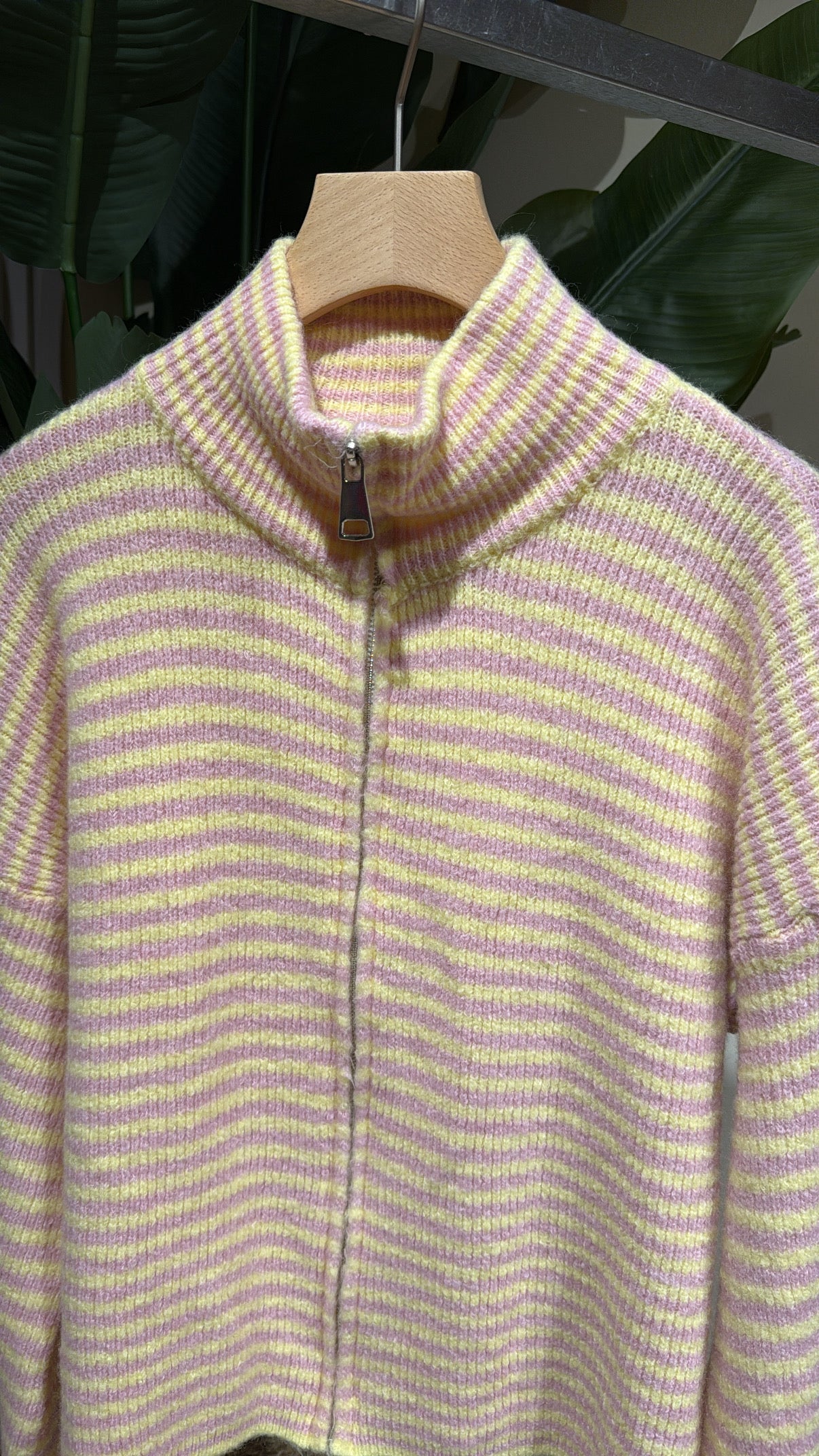 ZIP CARDIGAN BUTTERYELLOW ROSA