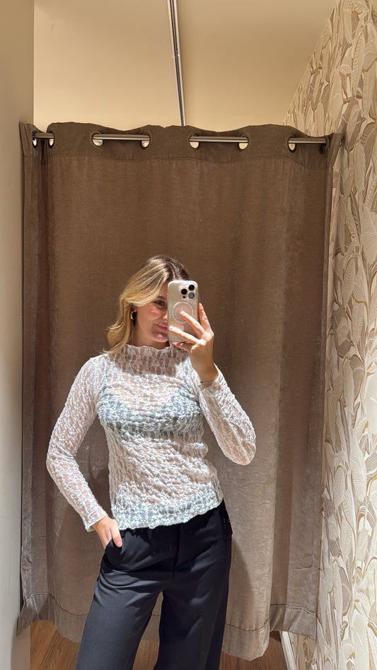 SPITZENLONGSLEEVE WEIS