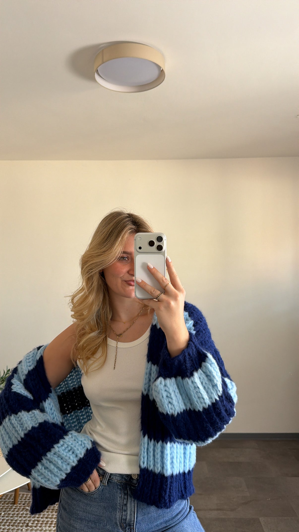 CHUNKY CARDIGAN BLUE DREAM