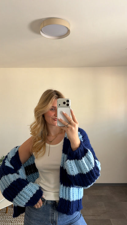 CHUNKY CARDIGAN BLUE DREAM