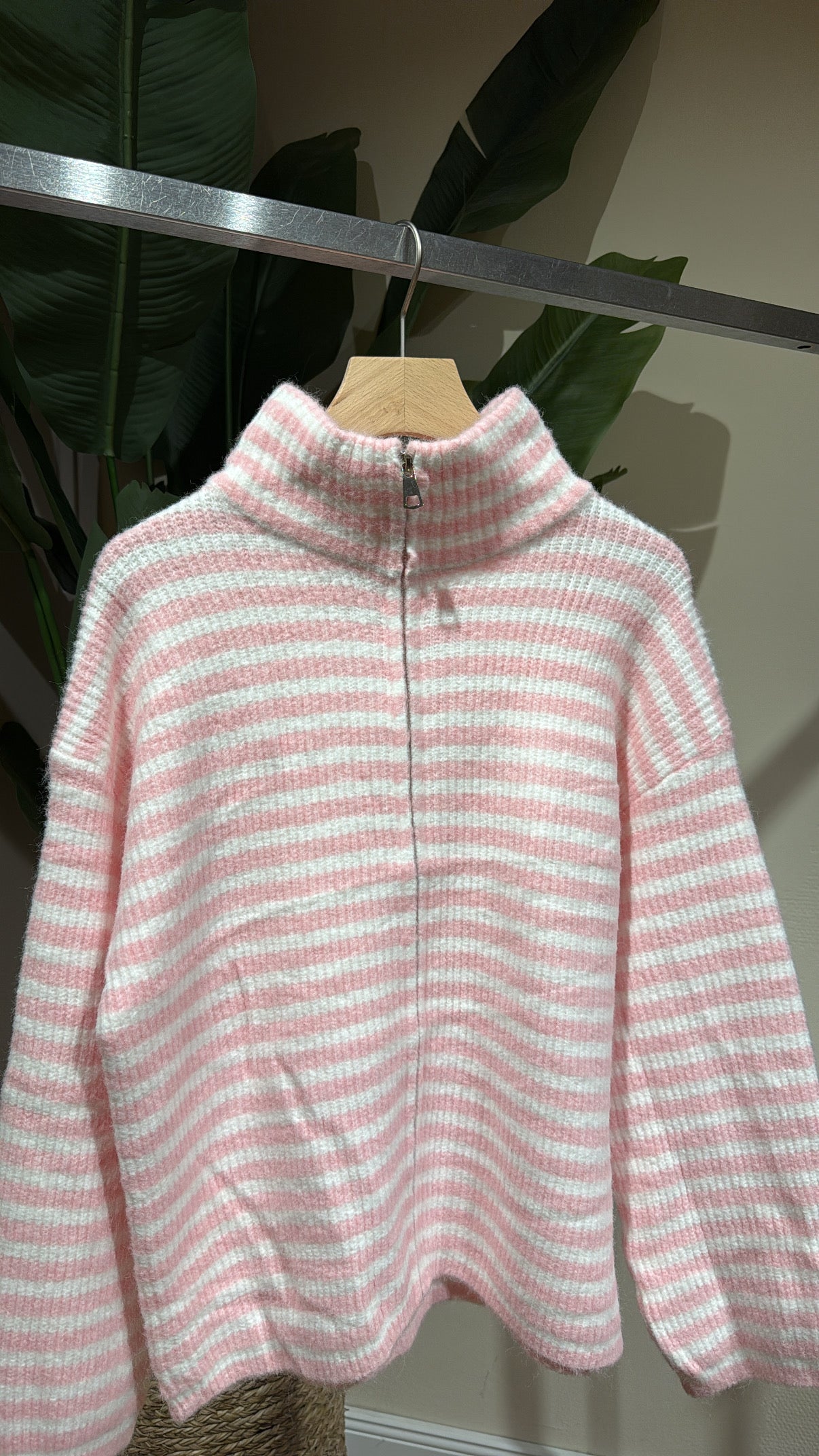 ZIP CARDIGAN ROSA WEIS
