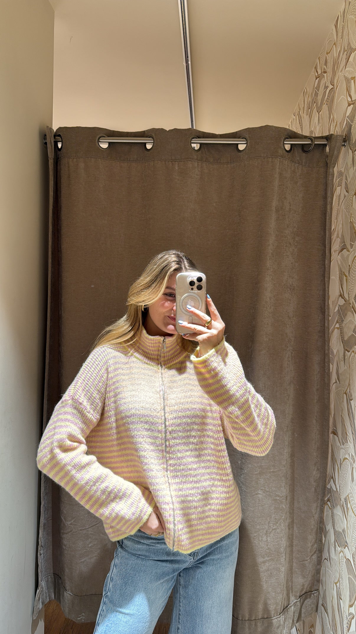 ZIP CARDIGAN BUTTERYELLOW ROSA