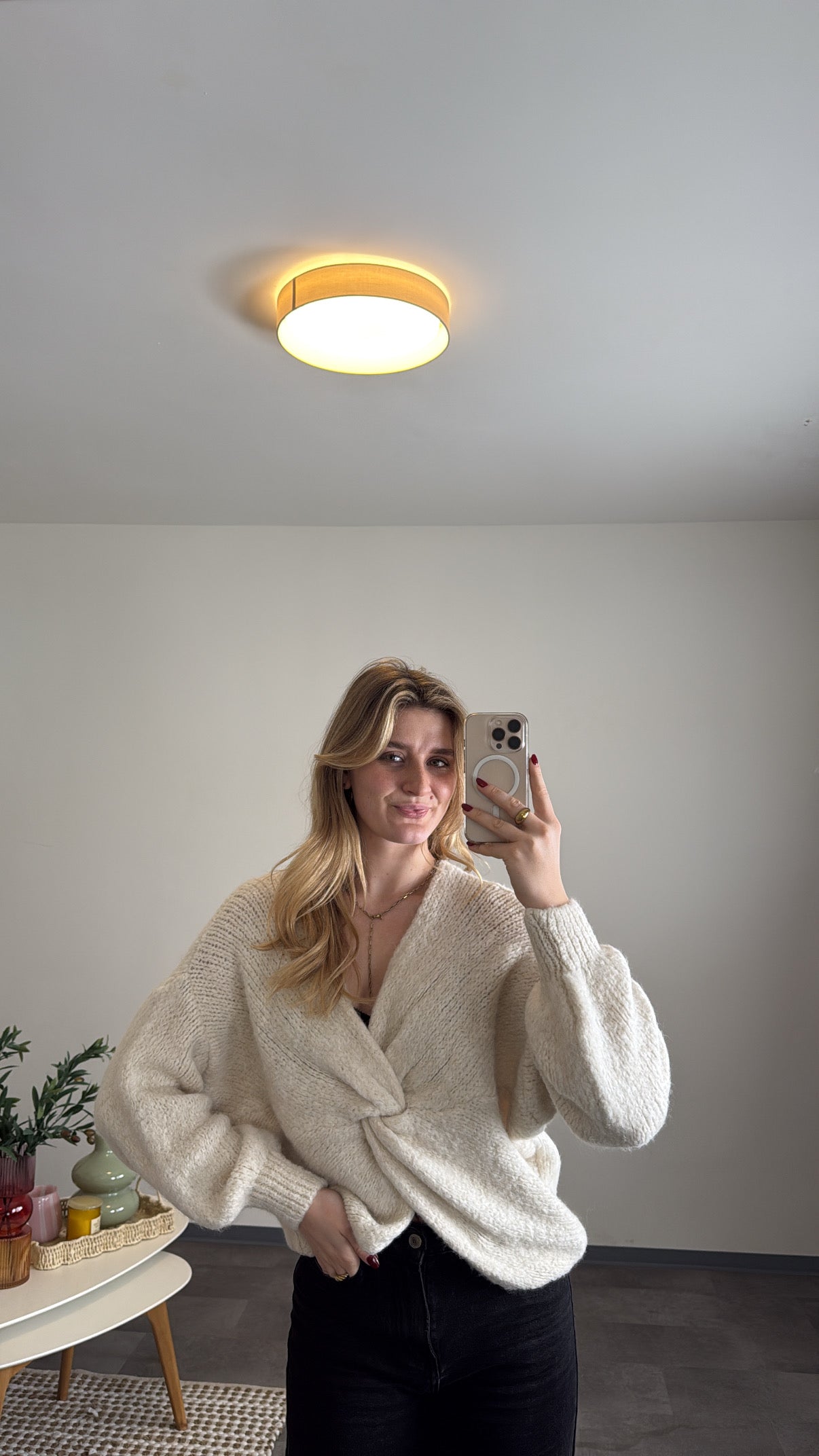 TWISTED PULLOVER CREAM