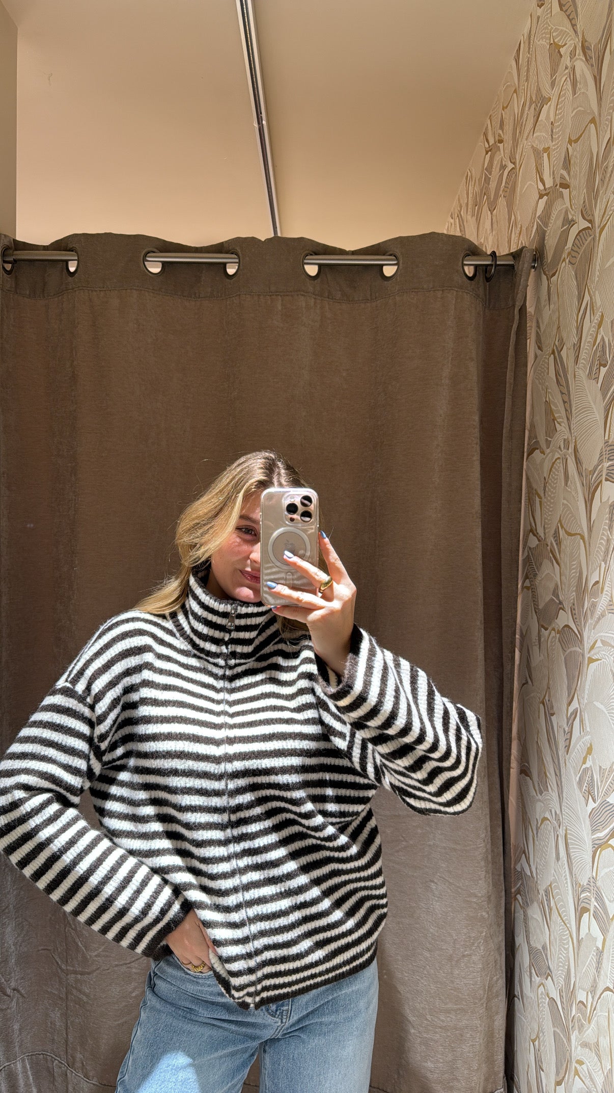 ZIP CARDIGAN SCHOKO BEIGE