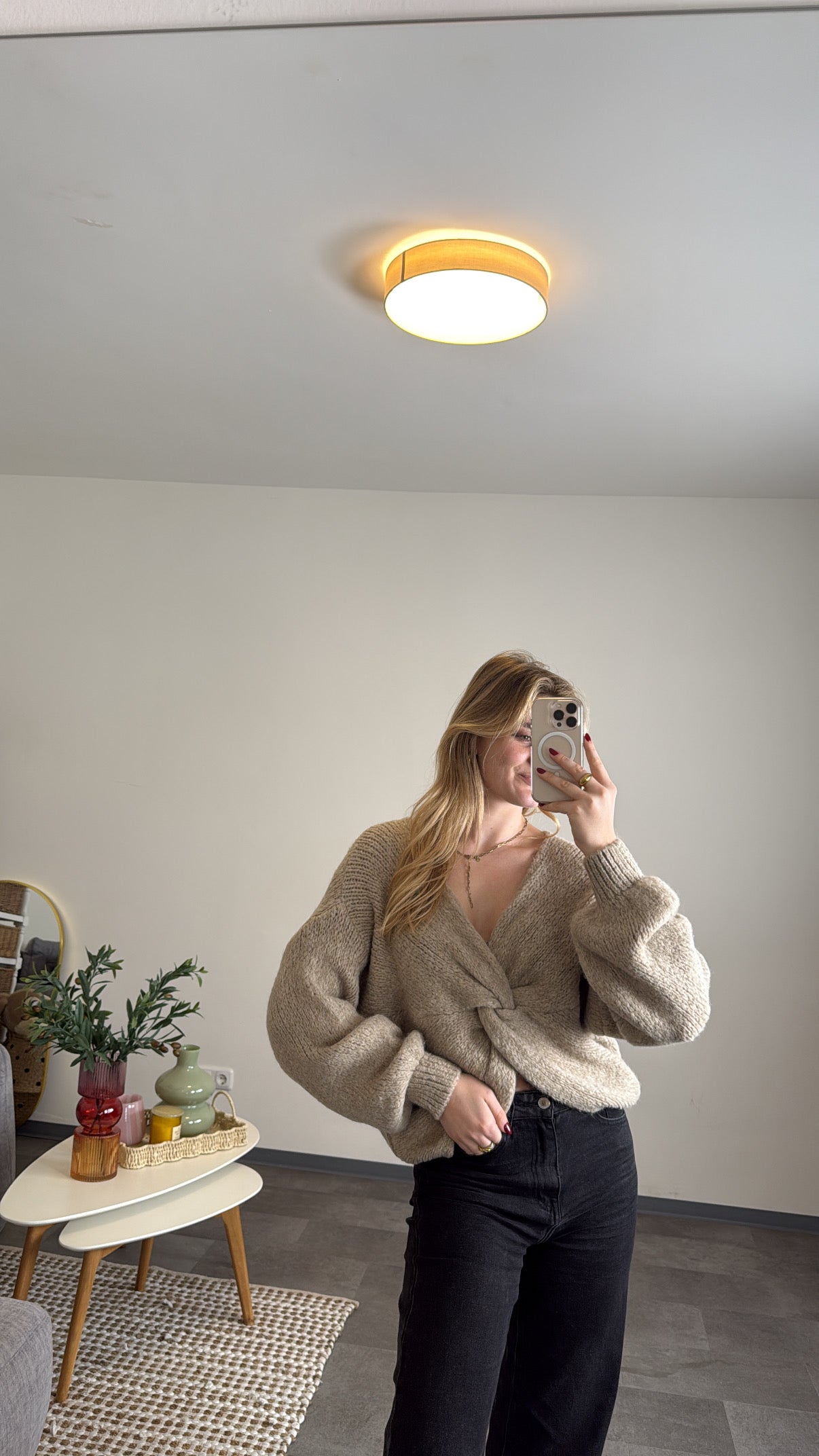 TWISTED PULLOVER TAUPE