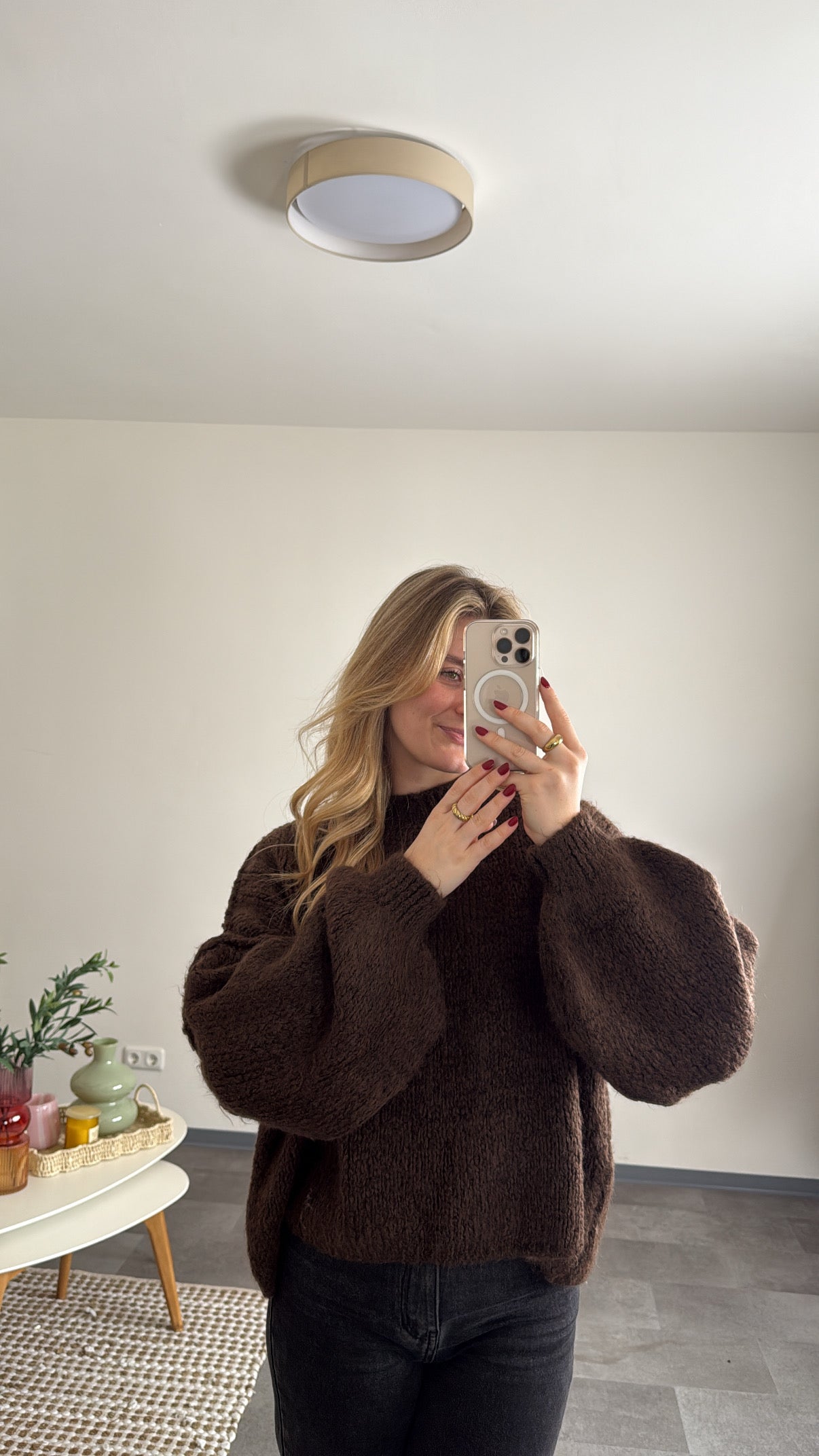 KNIT PULLOVER CHOCOLATE