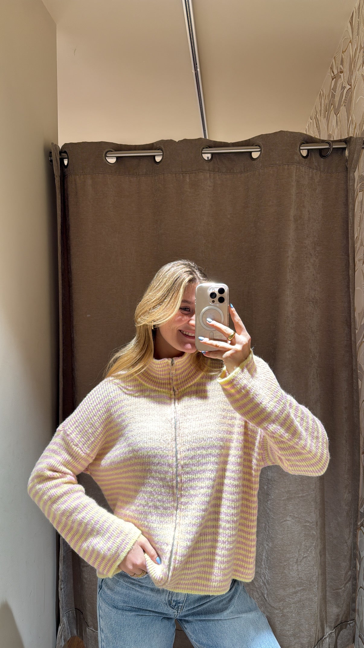 ZIP CARDIGAN BUTTERYELLOW ROSA