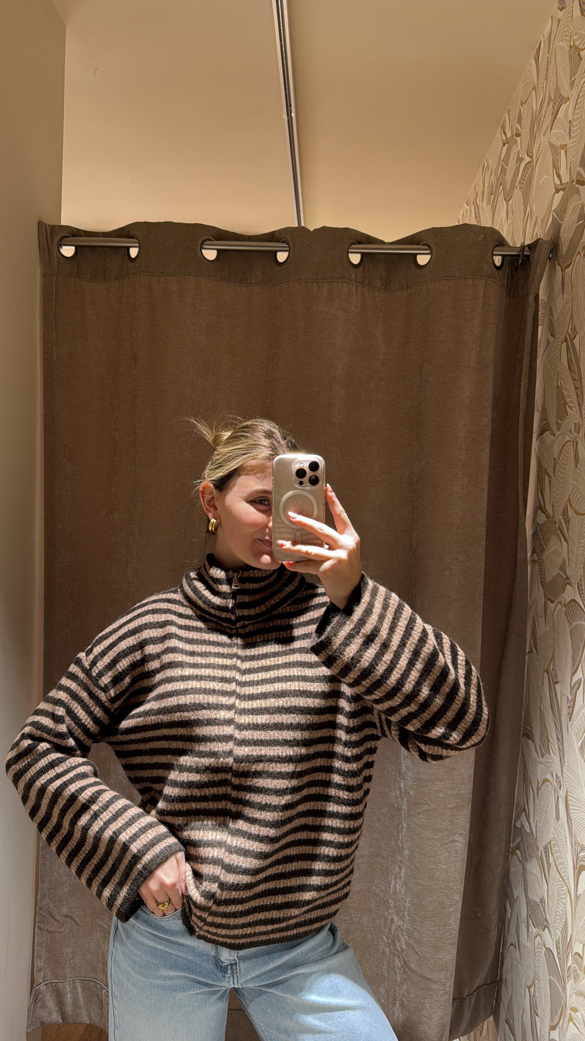 ZIP CARDIGAN SCHOKO BRAUN