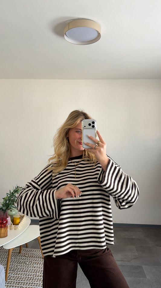 STRIPED SWEATER BRAUN WEISS