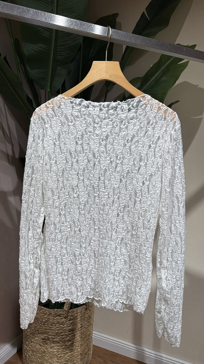 SPITZENLONGSLEEVE WEIS