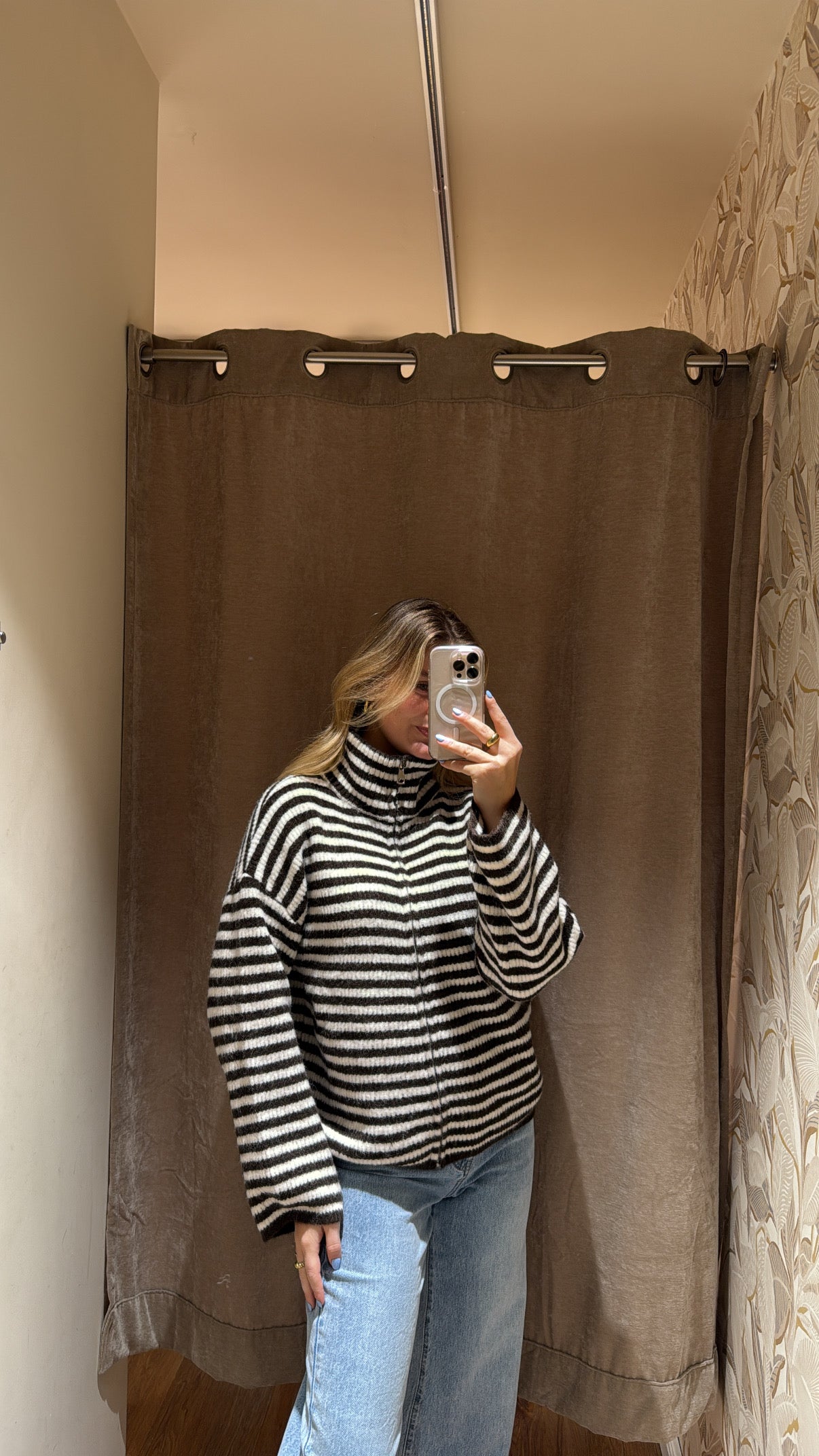 ZIP CARDIGAN SCHOKO BEIGE