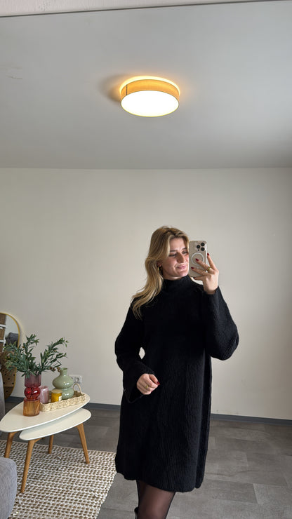 KNIT DRESS BLACK