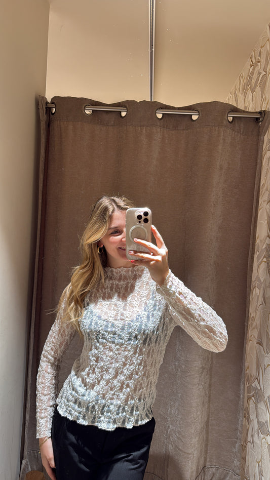 SPITZENLONGSLEEVE BEIGE