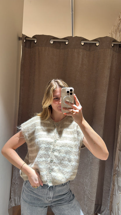 STRIPED WESTE BEIGE
