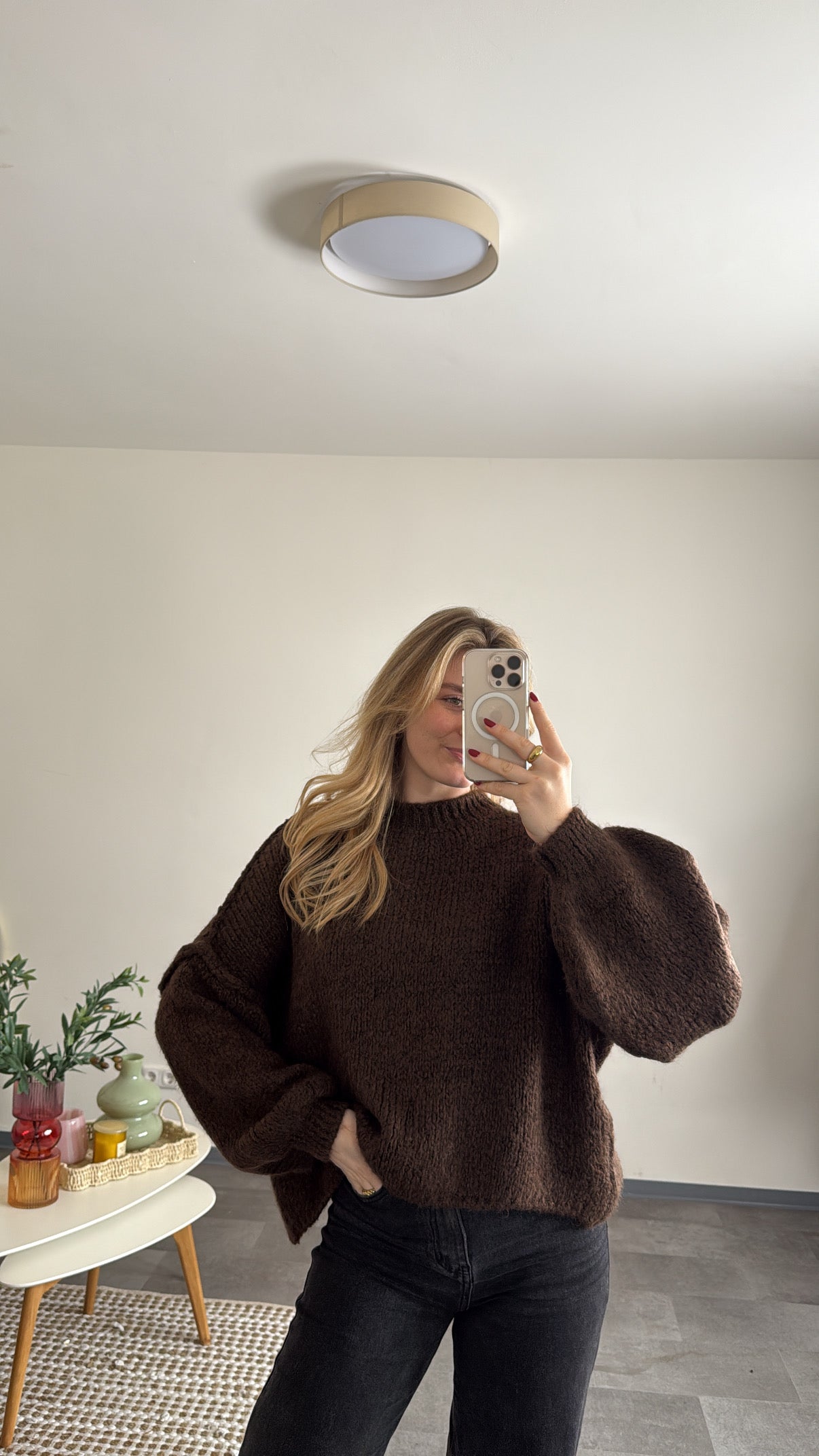 KNIT PULLOVER CHOCOLATE
