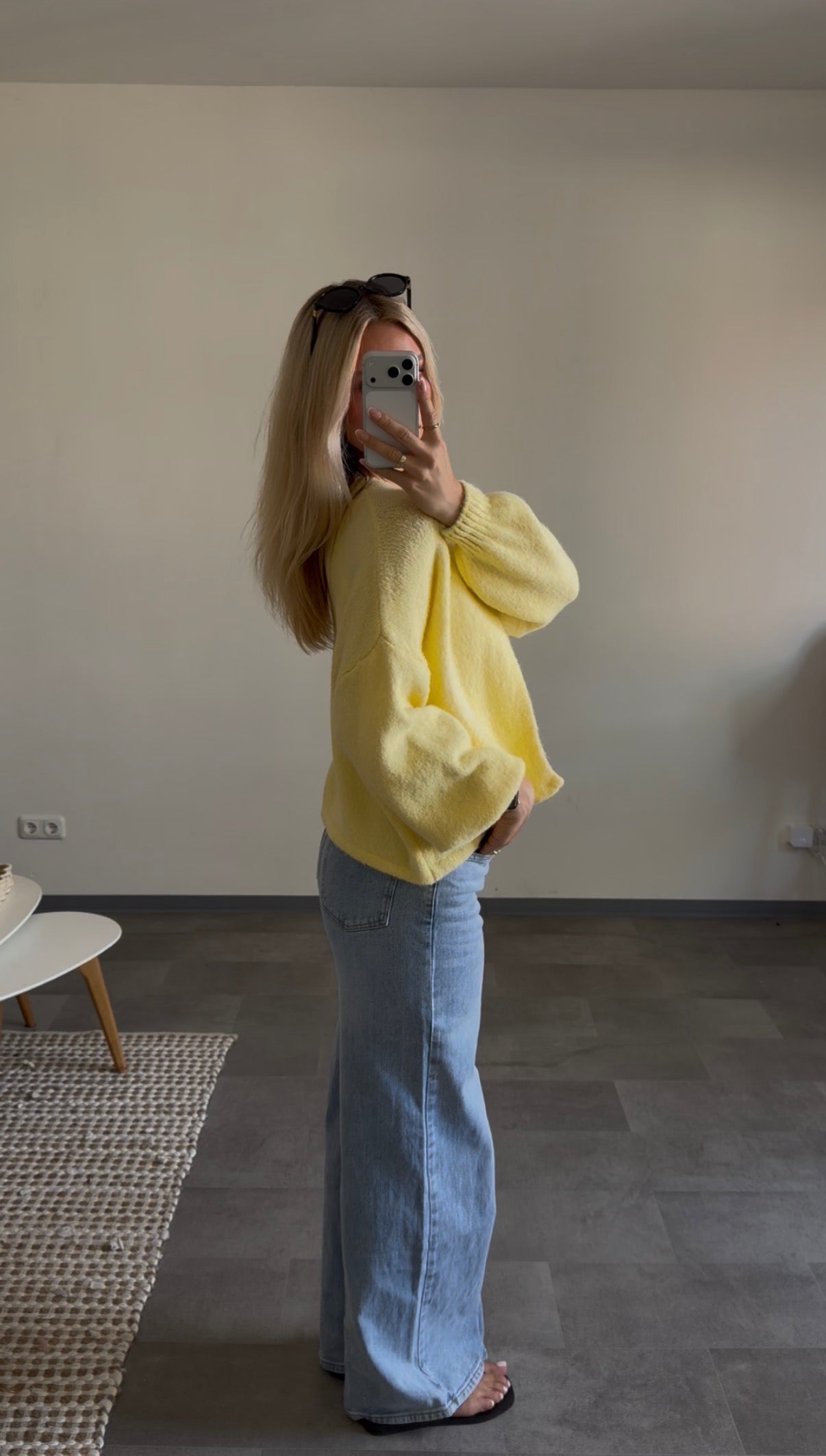 ONE BUTTON CARDIGAN BUTTER YELLOW