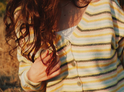 MULTICOLOR STRIPE CARDIGAN