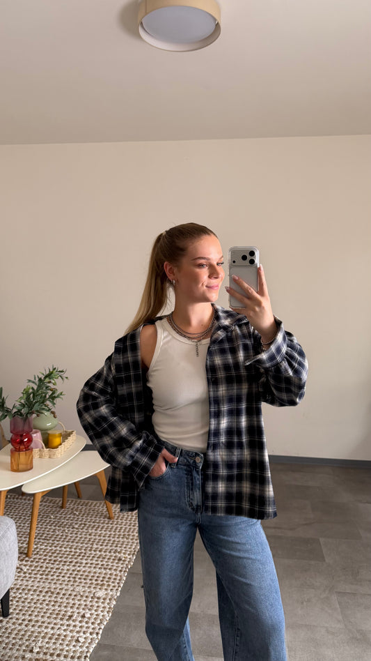 CHECKED FLANELL SHIRT MIDNIGHT