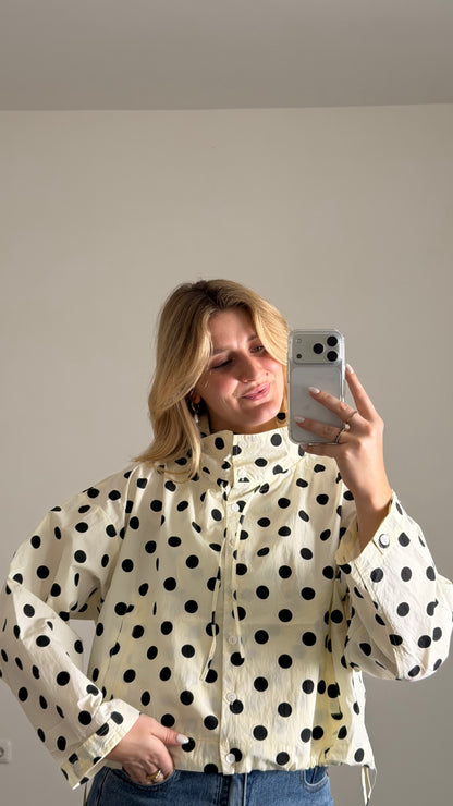 BIG POLKA DOT JACKET IVORY