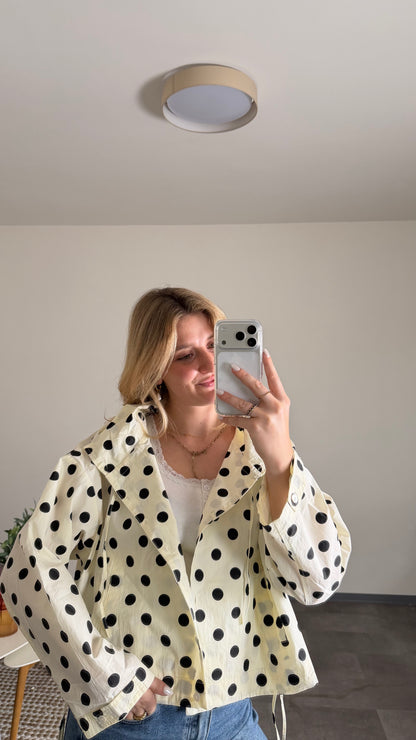 BIG POLKA DOT JACKET IVORY