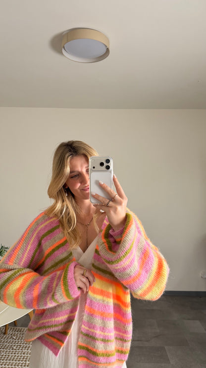 SUMMERNIGHT CARDIGAN TROPICAL SUNSET