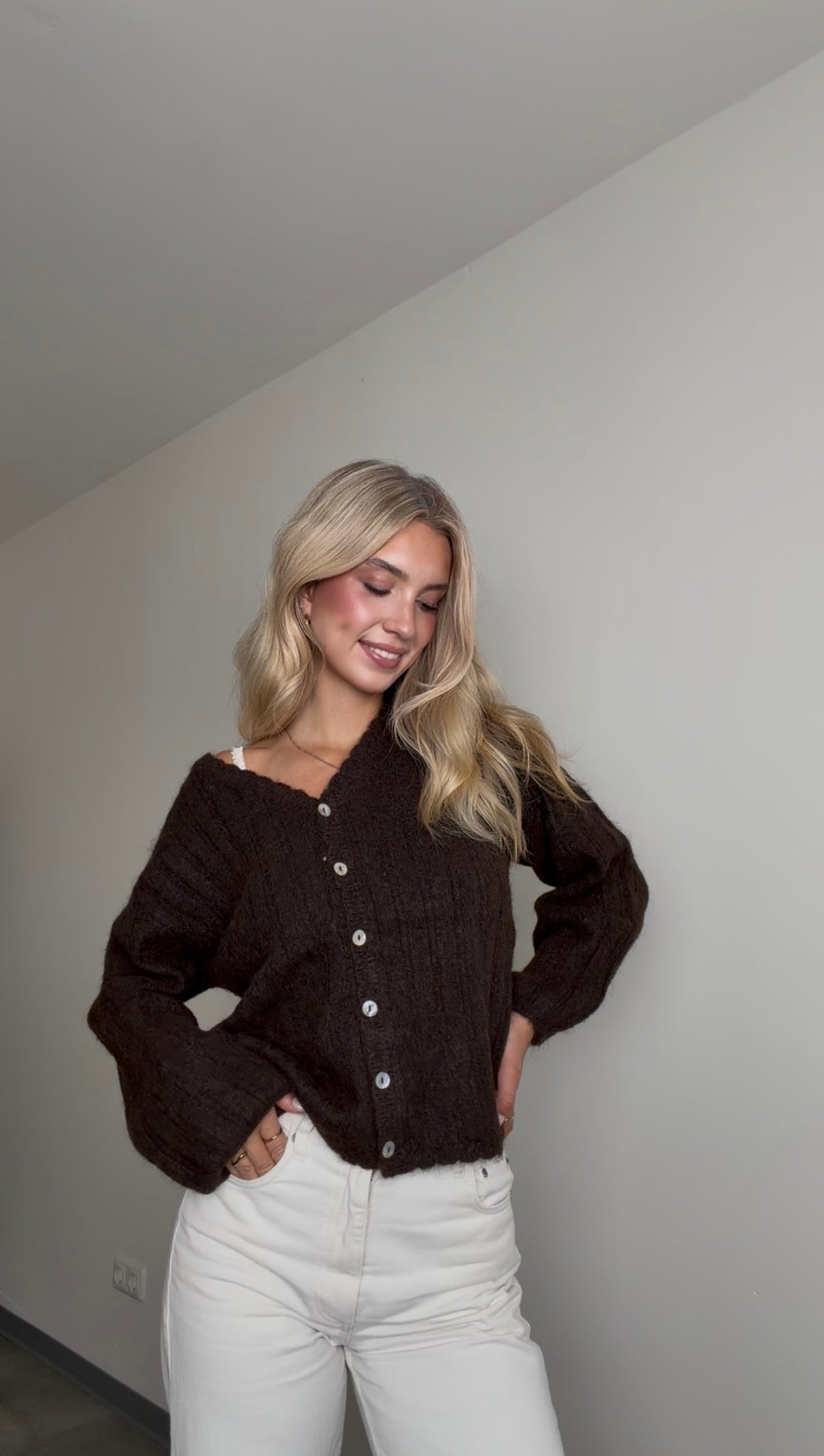 ROSIE CARDIGAN CHOCLATE